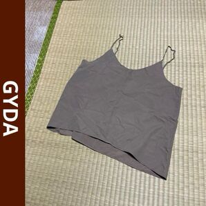 GYDA ジェイダ レディース キャミソール タンクトップ ショート丈 トップス カットソー グレー系