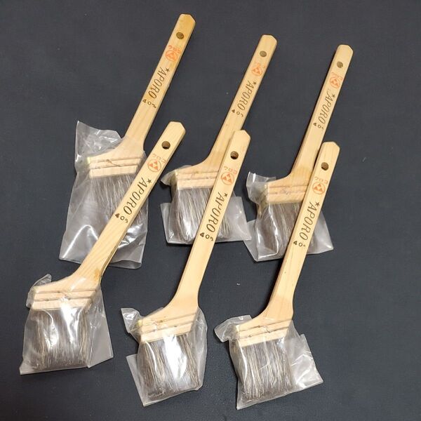 塗装用刷毛 ミツウロコ APORO 筋違 40mm × 6本セット