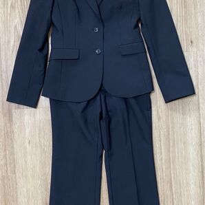 SUIT SELECT レディース パンツスーツ上下 7号 黒 ブラック フォーマル