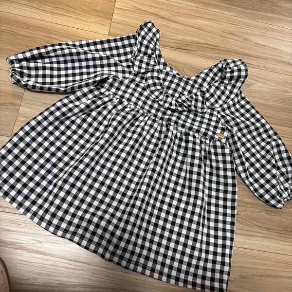 a.v.v チェック柄ワンピース 90cm