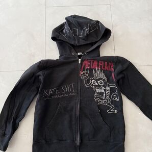 FLAKE パーカー ブラック フーディー110kids 遊び着