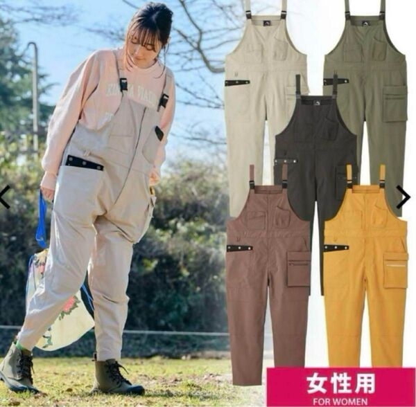 ワークマン ガーデニングサロペット ブラック