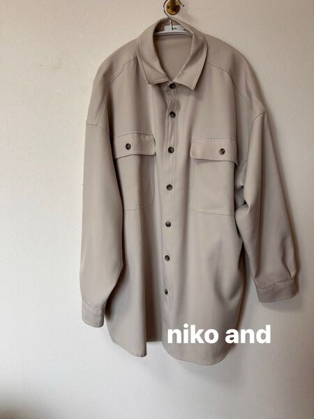 niko and...オーバーサイズシャツ