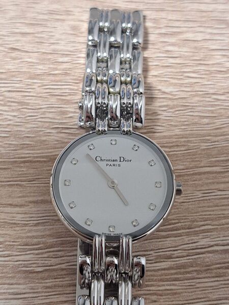 クリスチャンディオール dior バギラ D44-120 QZ クオーツ シルバー 稼働