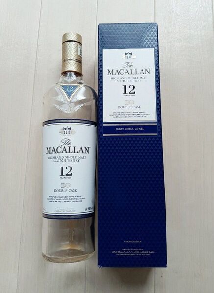 The MACALLAN12年 マッカラン ダブルカスク700ml空瓶空箱 マッカラン