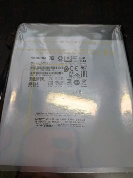 TOSHIBA HDD 20TB