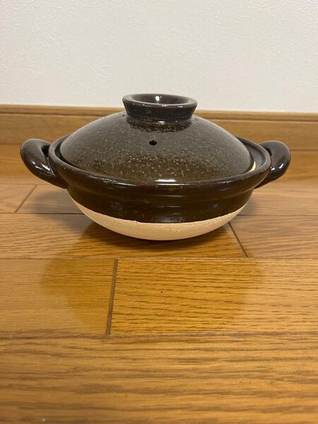 未使用 土鍋 伊賀焼 1〜2人用 小 アメ