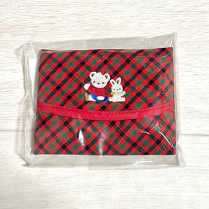 【新品・完売品】ファミリア familiar ティッシュケース 赤チェック XF