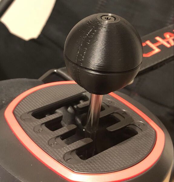 スラストマスター Thrustmaster TH8S シフター専用【シフトノブ】丸ノブ ショートストローク 3DP