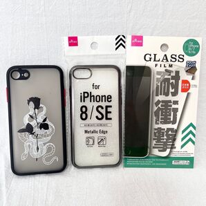【iPhoneケース】 蛇 黒バラ デザイン iPhoneケース iPhone8