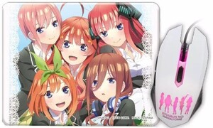Quintessential Quintuplets mouse pad 五等分の花嫁 光るマウス&マウスパッドセット 中野 一花 二乃 三玖 四葉 五月 ごとよめ
