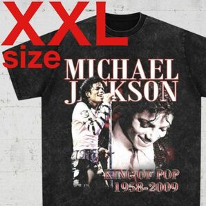Michael マイケル ジャクソン ウォッシュ加工 ラップ Tシャツ XXL
