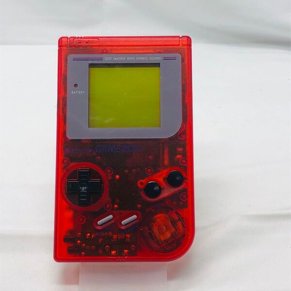 ニンテンドー ゲームボーイ DMG-01 クリアレッド 動作品 シェル換装