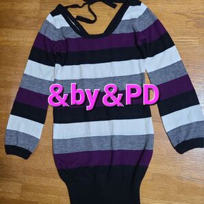 &by&PD ニットワンピース トップス ボーダー 姉 ギャル 00s y2k