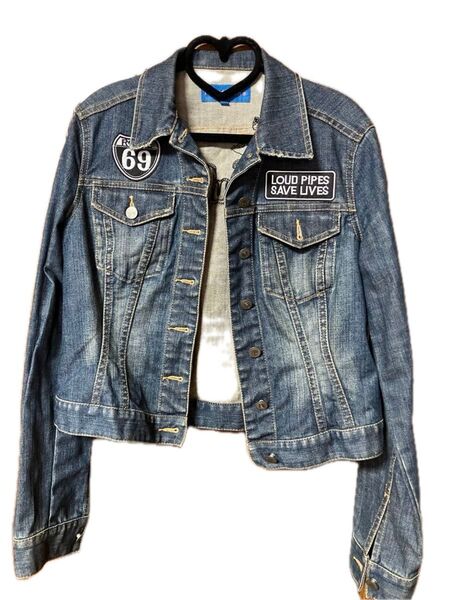 fcuk jeansインディゴブルー デニムジャケット