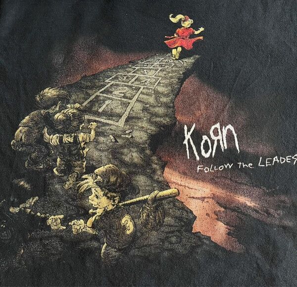 90s Korn follow theleaderバンドTシャツL