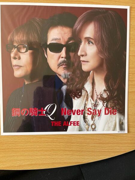 THE ALFEE 非売品ポスター 鋼の騎士Q Never Say Dieフレーム付き