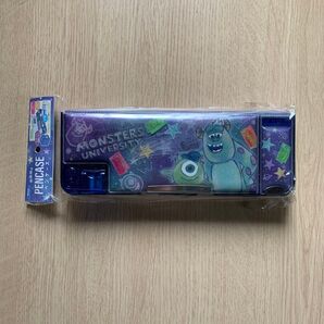 モンスターズインク 両面開きソフトペンケース 鉛筆削り付き