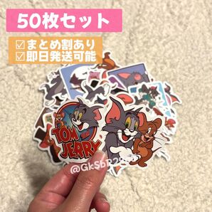 【即日発送可】トムとジェリー シール ステッカー 50枚