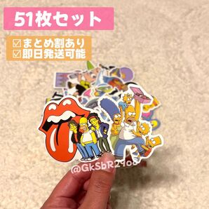 【即日発送可】シンプソンズ Simpsons シール ステッカー 50枚