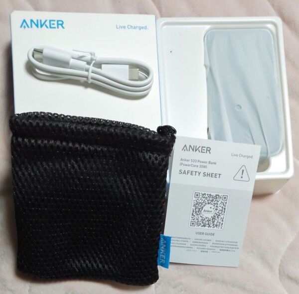 Anker Power Bank モバイルバッテリー 10000mAh 30W出力 3ポート 大容量 未使用