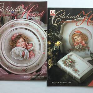 手芸図案 ■ARTBOOK_OUTLET■ 5-032 ★ 送料無料!貴重 2冊組 人気 ブレンダ スチュワート心からの祝福 TOLE トール デザイン ブック
