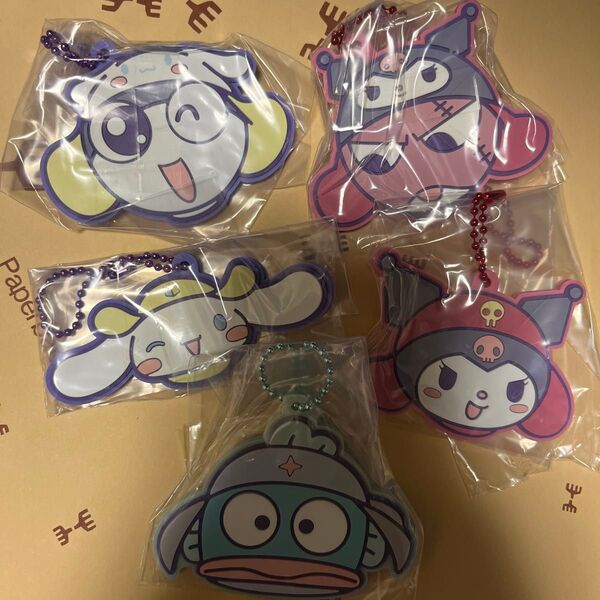 ケロロ軍曹 サンリオキャラクターズ スペシャル ラバーマスコット ガチャまとめ売り5点セット