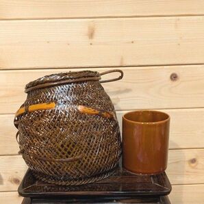 たち吉 花籠 花器 花瓶 籠 未使用品