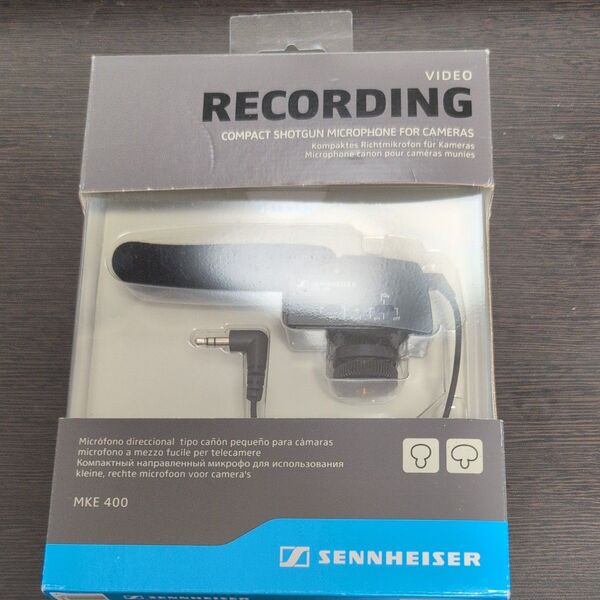 ガンマイク ゼンハイザー MKE 400 小型ガンマイクロフォン MKE400 動画撮影 一眼レフ SENNHEISER
