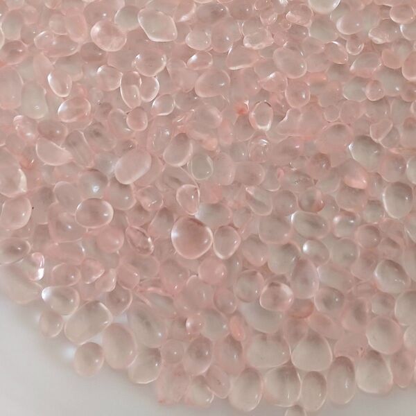 フロストガラス粒 ピンク 約100g
