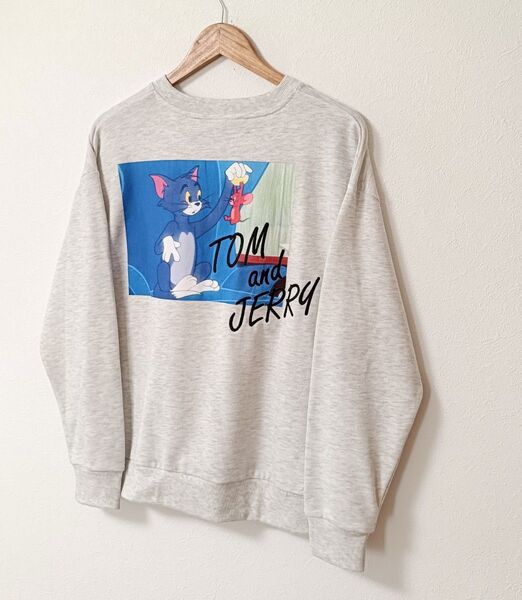 【新品・未使用・タグ付き】トムとジェリー 85周年 スウェット LL グレー TOM AND JERRY ワーナーブラザース