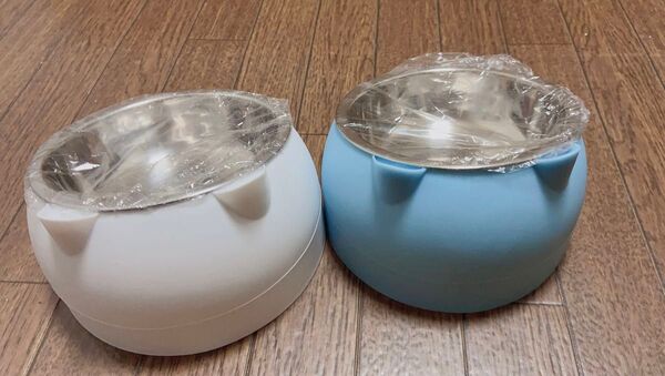 ペットボウル 犬食器 猫食器 ペットフードボウル 可愛い傾斜タイプ ステンレス 傾斜15度 食べやすい