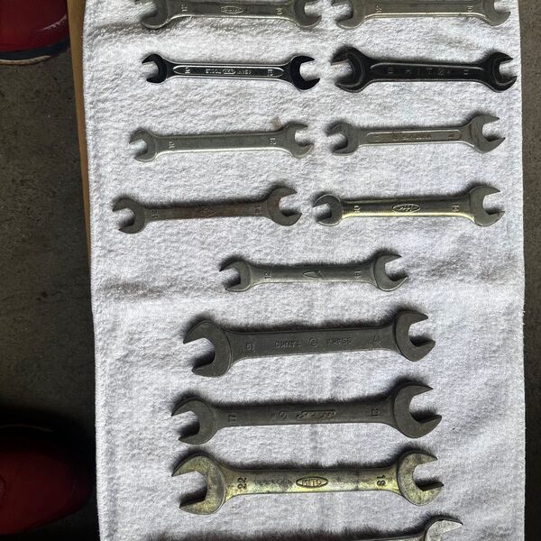 中古 両口スパナ 各種14本セット 工具 DIY