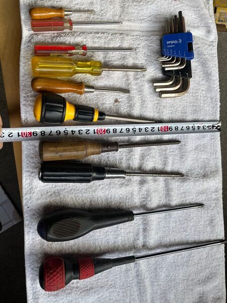 中古 工具 各種ドライバー 六角レンチセット DIY 作業