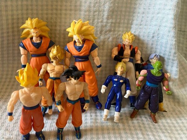 ☆ドラゴンボールフィギュア 人形14体 スーパーサイヤ人 孫悟空 ベジータ ピッコロ トランクス *食玩追加(画像15〜)