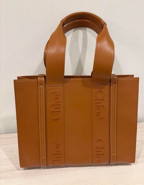 クロエ Woody ミディアムトートバッグ