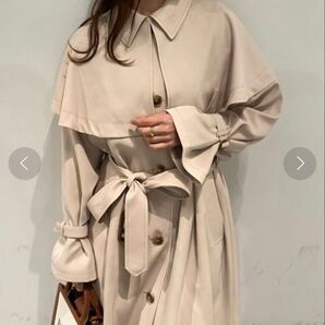 one after another NICE CLAUP 2WAYケープ付きステンカラートレンチコート