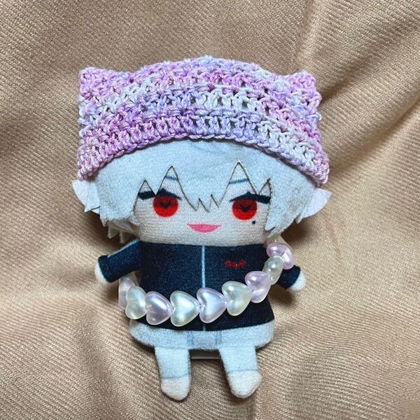 にじぱぺっと 猫耳ニット帽 ハンドメイド ぬい活