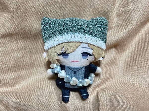 にじぱぺっと 猫耳ニット帽 ハンドメイド ぬい活
