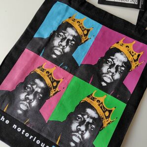 The Notorious BIG ノトーリアスBIGトートバッグ タグ付き新品未使用 ブラック