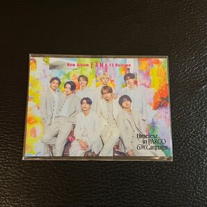timelesz パルココラボステッカー タイムレス