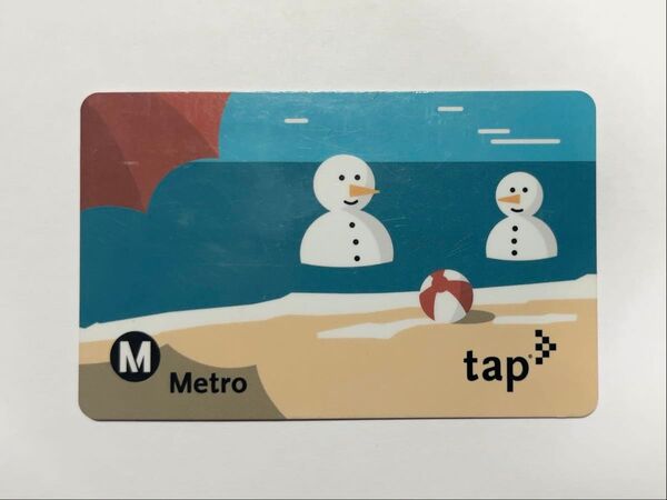 送料込み メトロ カード Metro tap card LA ロサンゼルス