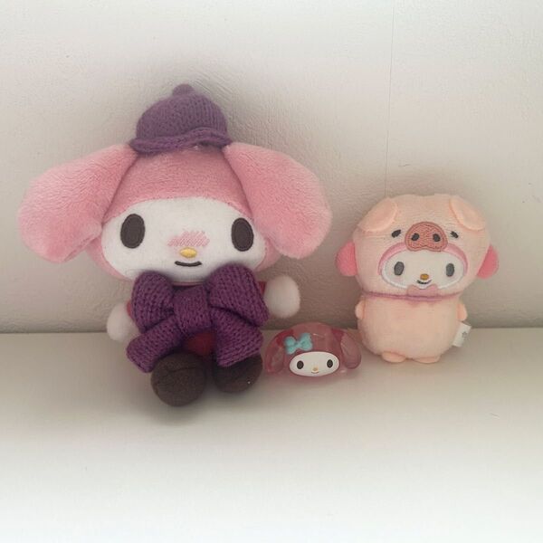 サンリオ マイメロちゃん ぬいぐるみ&ファッションリングジェルクリア
