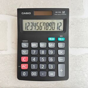 新品 ソーラー電卓12桁 CASIO MK-12BK-N 紙パッケージ付き 30