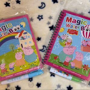 【新品・未使用】ペッパピッグ水ぬりえ 2冊セットMagicWaterBook