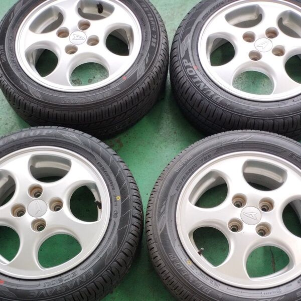 新品タイヤ 155/65R14 ラジアルタイヤダイハツ純正アルミホイールセット 14インチ ノーマルタイヤ ムーヴラテ
