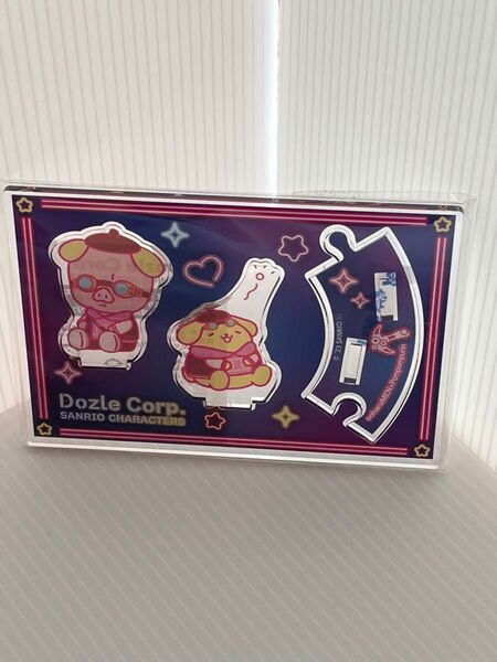 新品 サンリオ ポムポムプリン ドズル社 コラボ つながるアクリルスタンド おおはらmen