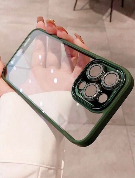 〈SHEIN シーイン〉iPhone16 ケース グリッターレンズ 保護