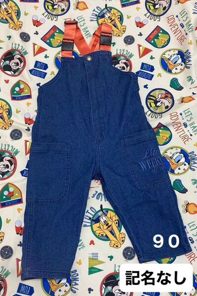 リトルウィークエンド デニムサロペット 90センチ