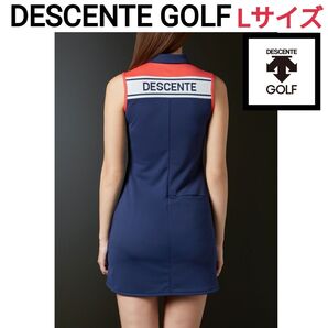 【美品】DESCENTE GOLF ノースリーブ ワンピース L